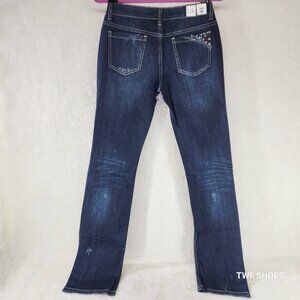 Indigo Saints 9/10 x 37" Inseam  Stretch  Jeans Tall Girls Dark Denim Vintage